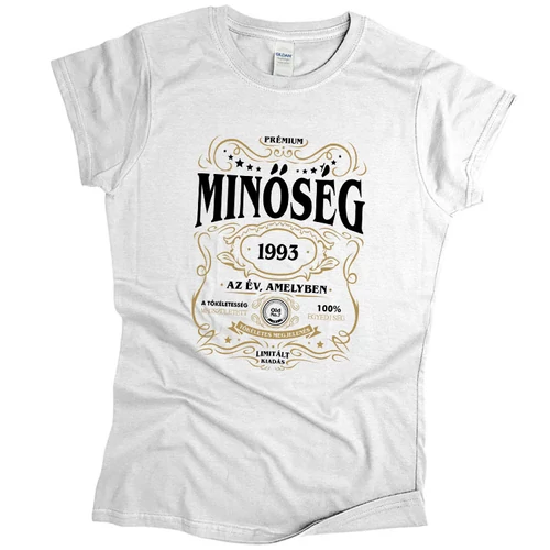 Minőség (RD) - születésnapos női póló (Fehér)