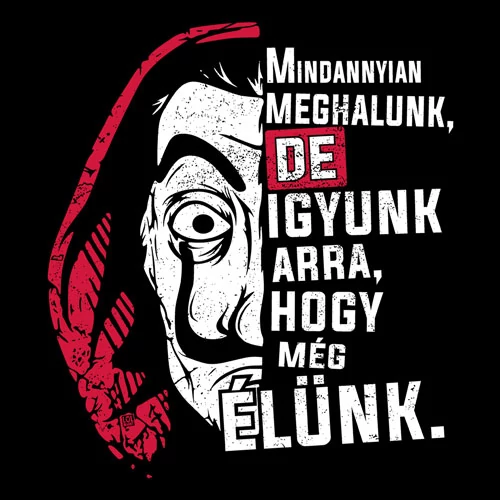 Igyunk arra póló (B_Fekete)