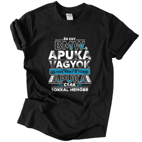 BMW-s apuka póló (Fekete)