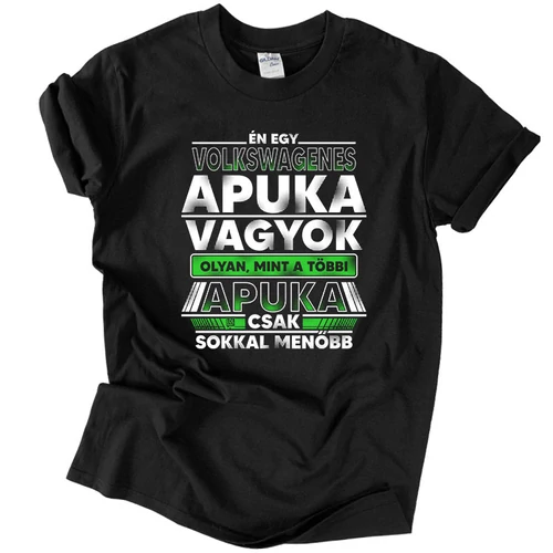 VOLKSWAGENES apuka póló (Fekete)