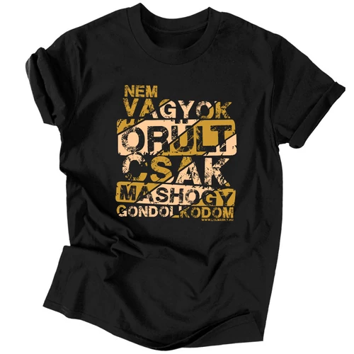 Nem vagyok őrült férfi póló (Fekete)