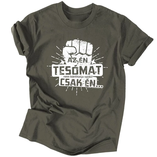 Az én tesómat férfi póló (Grafit)
