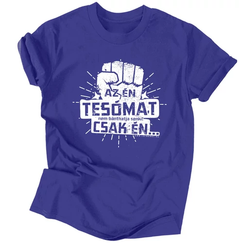 Az én tesómat férfi póló (Királykék)