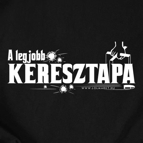 A legjobb keresztapa férfi póló (B_Fekete)