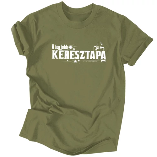 A legjobb keresztapa férfi póló (Military)