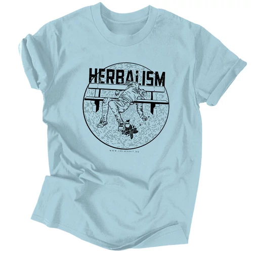 Herbalism férfi póló (Világoskék)