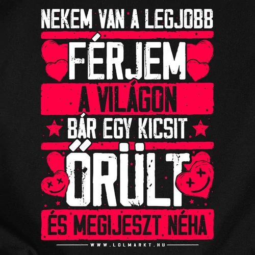 Nekem van a legjobb női póló (B_Fekete)
