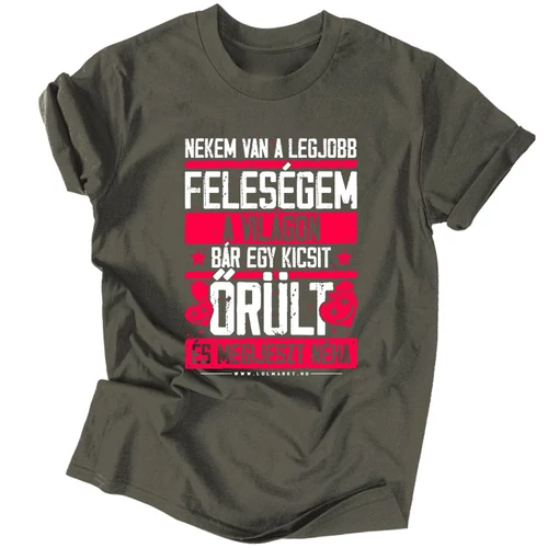 Nekem van a legjobb feleségem póló (Grafit)