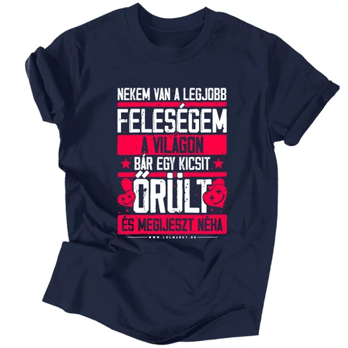 Nekem van a legjobb férfi póló (Sötétkék)