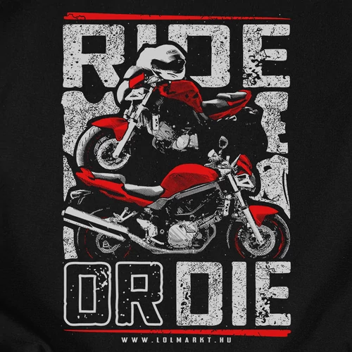 Ride or die férfi póló (B_Fekete)