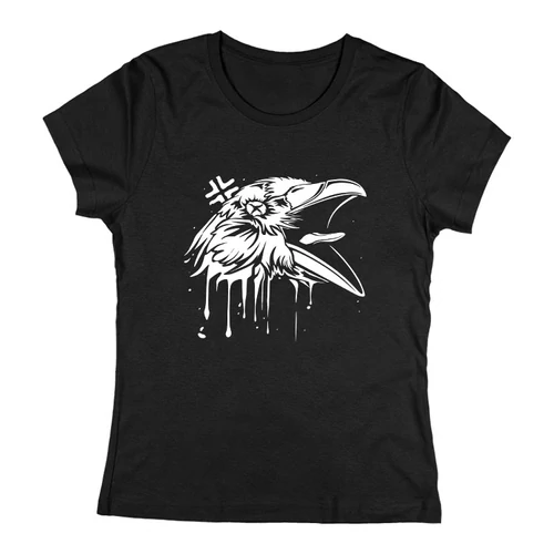The Raven Croaks női póló (Fekete)