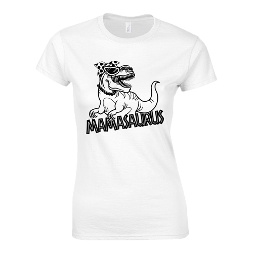 Mamasaurus női póló (Fehér)