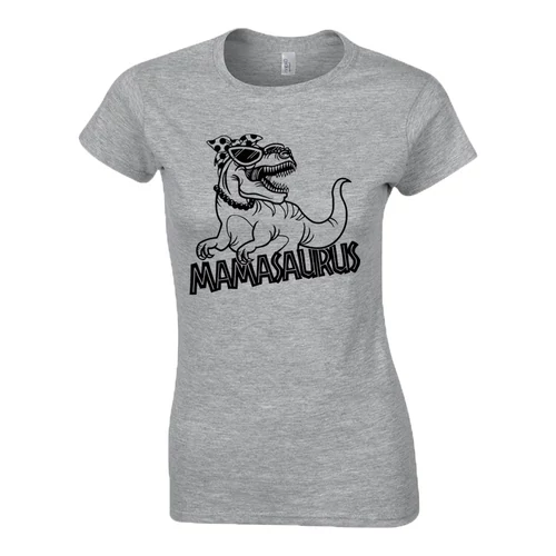 Mamasaurus női póló (Szürke)