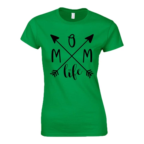 MOM life női póló (Zöld)