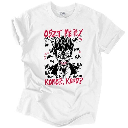 Magyaros Joker férfi póló  (Fehér)