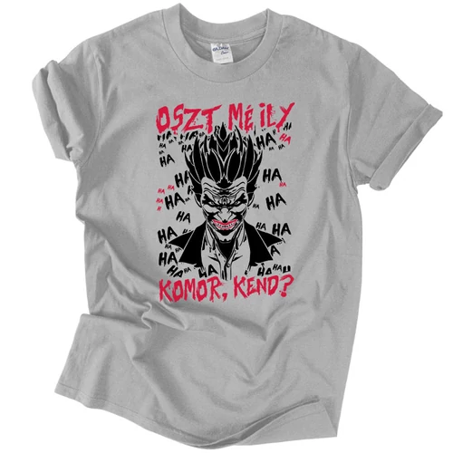 Magyaros Joker férfi póló (Szürke)