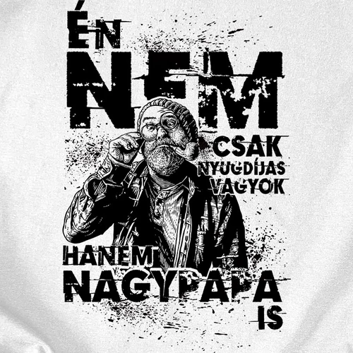 Menő nagypapa férfi póló (B_Fehér)