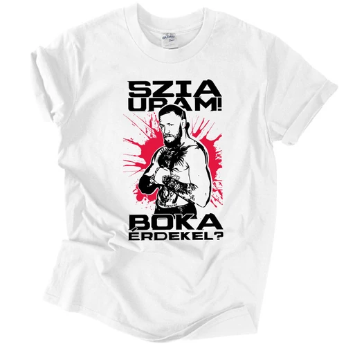Szia Uram! Boka? férfi póló (Fehér)