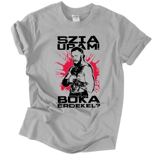 Szia Uram! Boka? férfi póló (Szürke)