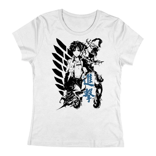 Wings of freedom női póló (Attack on titan) (Fehér)