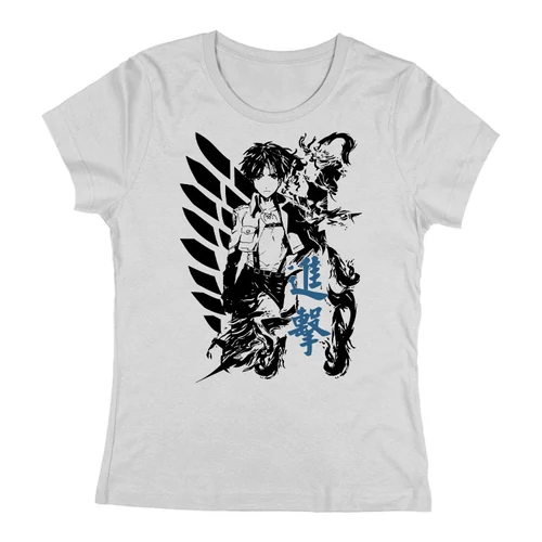 Wings of freedom női póló (Attack on titan) (Szürke)