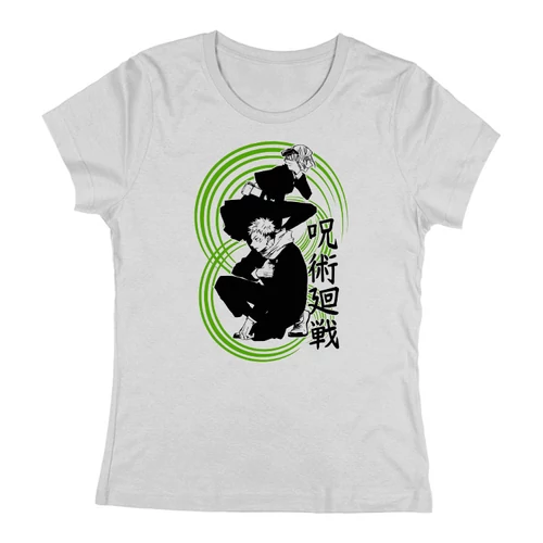Nobara&Yuji női póló (Jujutsu Kaisen) (Szürke)