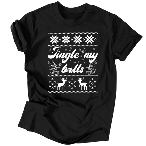 Jingle my balls férfi póló (Fekete)