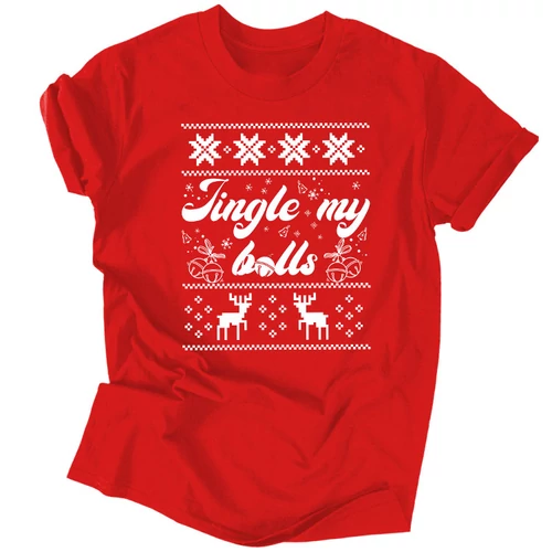 Jingle my balls férfi póló (Piros)