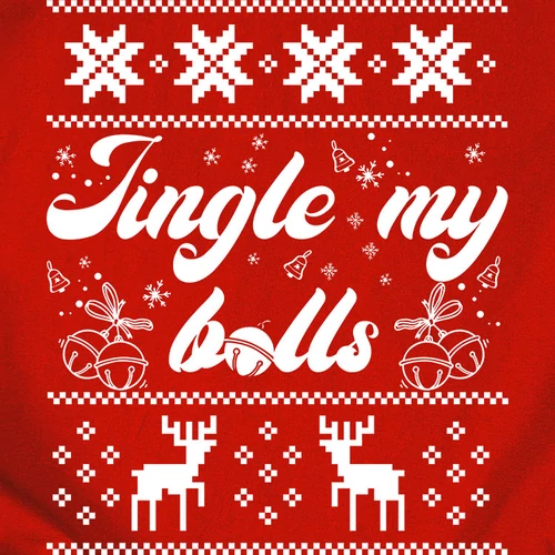 Jingle my balls férfi póló (B_Piros)
