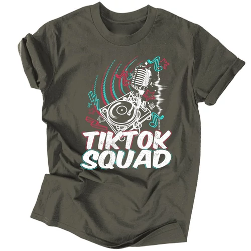 TikTok squad férfi póló (grafit)
