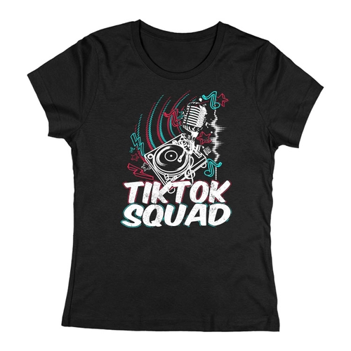 TikTok squad női póló (fekete)