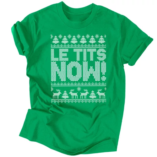 Le tits now férfi póló (Zöld)