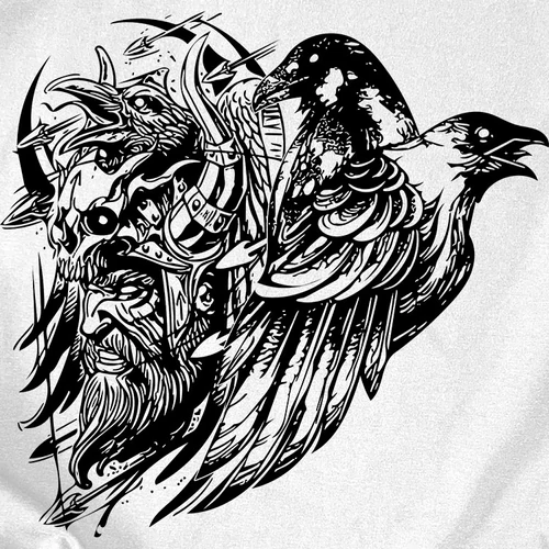 Berserker férfi póló (B_Fehér)