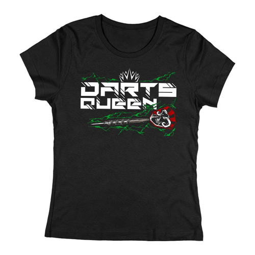 Darts queen női póló (Fekete)