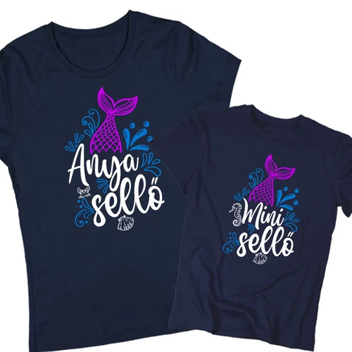 Anya - Lánya Sellő szett (Sötétkék)