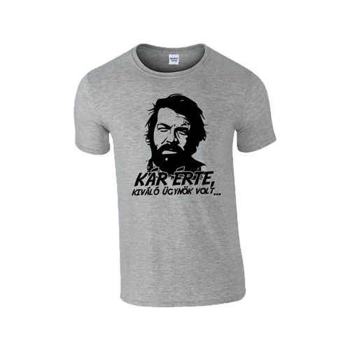 Kár érte Bud póló (Szürke)