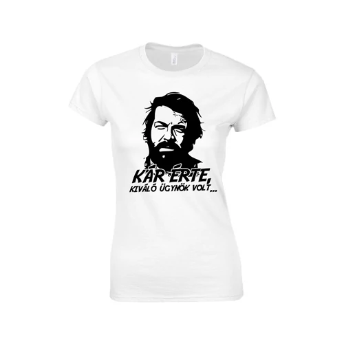 Kár érte Bud női póló (Fehér)