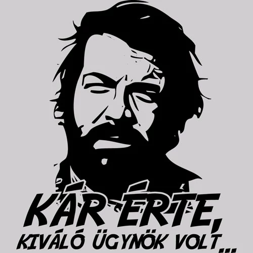 Kár érte Bud női póló (B_Szürke)