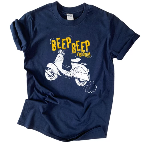 Beep beep vespa póló (Sötétkék)