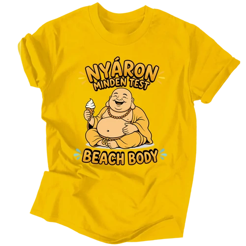 Beach body férfi póló (Citrom)