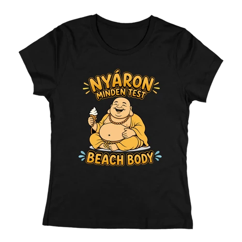 Beach body női póló (Fekete)
