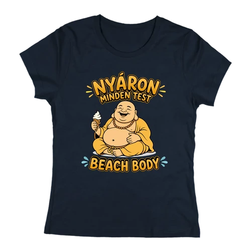 Beach body női póló (Sötétkék)