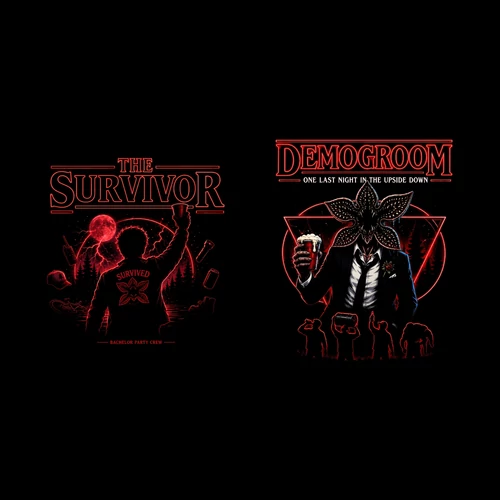 Stranger Things legénybúcsús szett (Fekete)