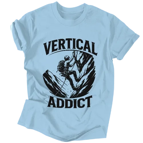 Vertical Addict póló (Világoskék)
