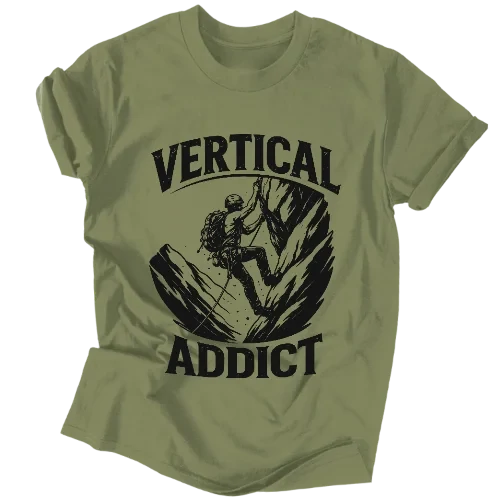 Vertical Addict póló (Sage)