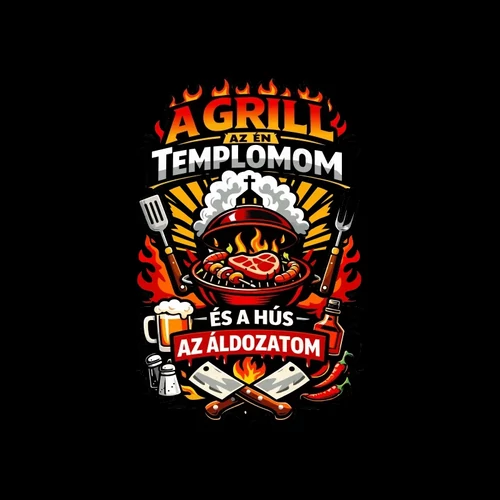 A grill az én templomom kötény