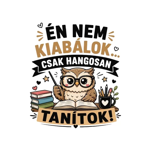 Hangosan tanítok női póló