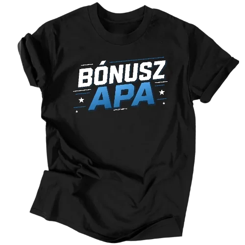Bónusz apa férfi póló (Fekete)