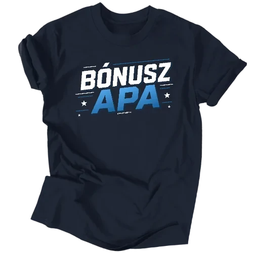 Bónusz apa férfi póló (Sötétkék)