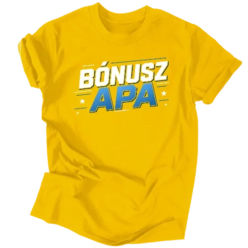 Bónusz apa férfi póló (Citrom)